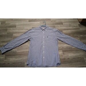 Preowned Brooks Brothers Mens Dress Shirt Red Fleece Size M